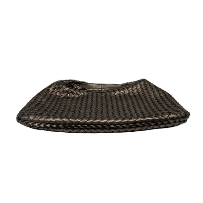 Bottega Veneta Intrecciato Leder Hobo Bag metallic Gold /sehr gut Bottega Veneta