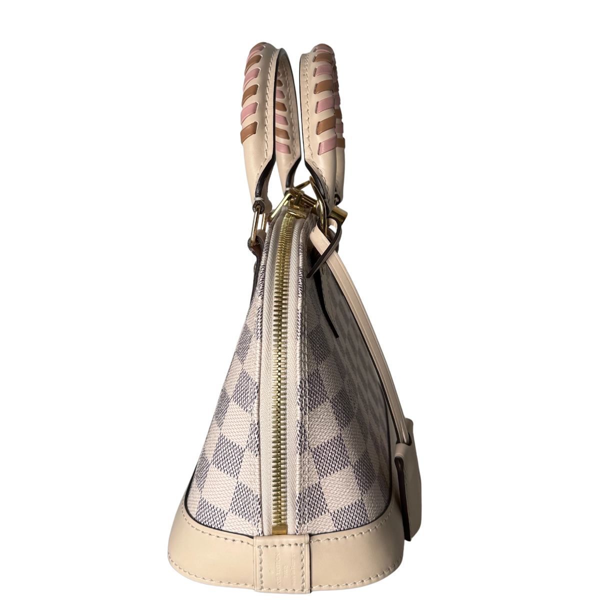 Louis Vuitton Damier Azur Canvas Braided Alma BB Beige / neuwertig Louis Vuitton