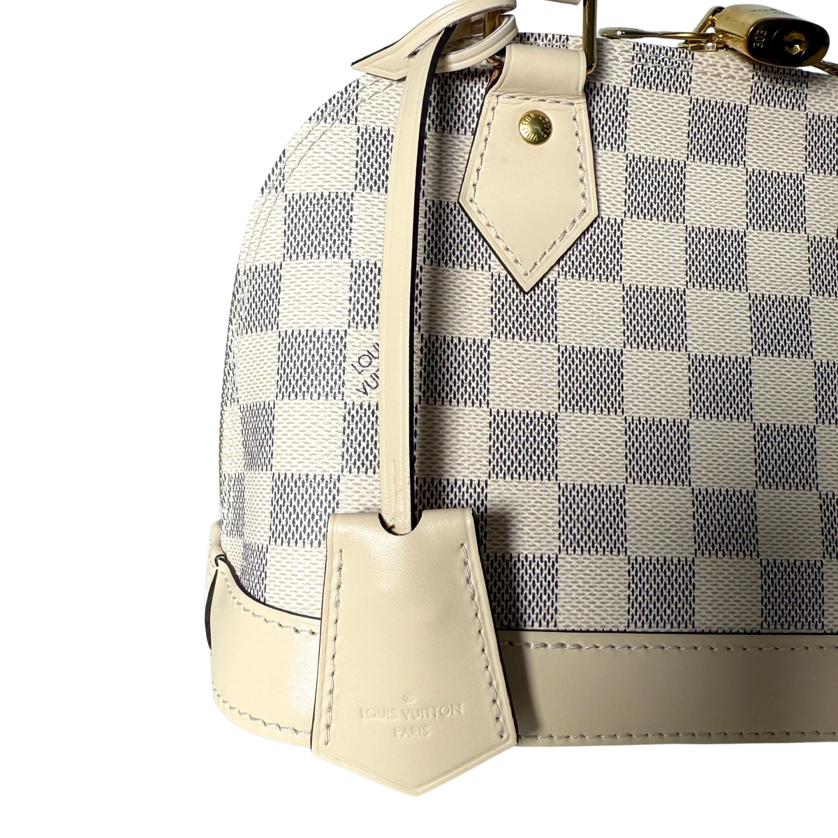 Louis Vuitton Damier Azur Canvas Braided Alma BB Beige / neuwertig Louis Vuitton