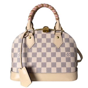 Louis Vuitton Braided Alma BB Damier Azur Beige