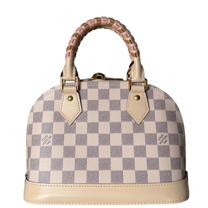 Louis Vuitton Damier Azur Canvas Braided Alma BB Beige / neuwertig Louis Vuitton