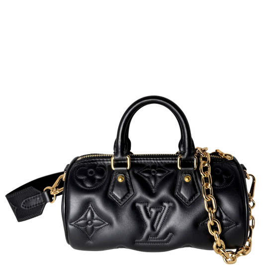 Louis Vuitton Papillon BB Bubblegram Handtasche Schwarz / sehr gut Louis Vuitton