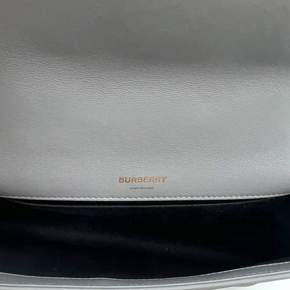 Burberry kleine Lola Handtasche Leder grau / neuwertig Burberry