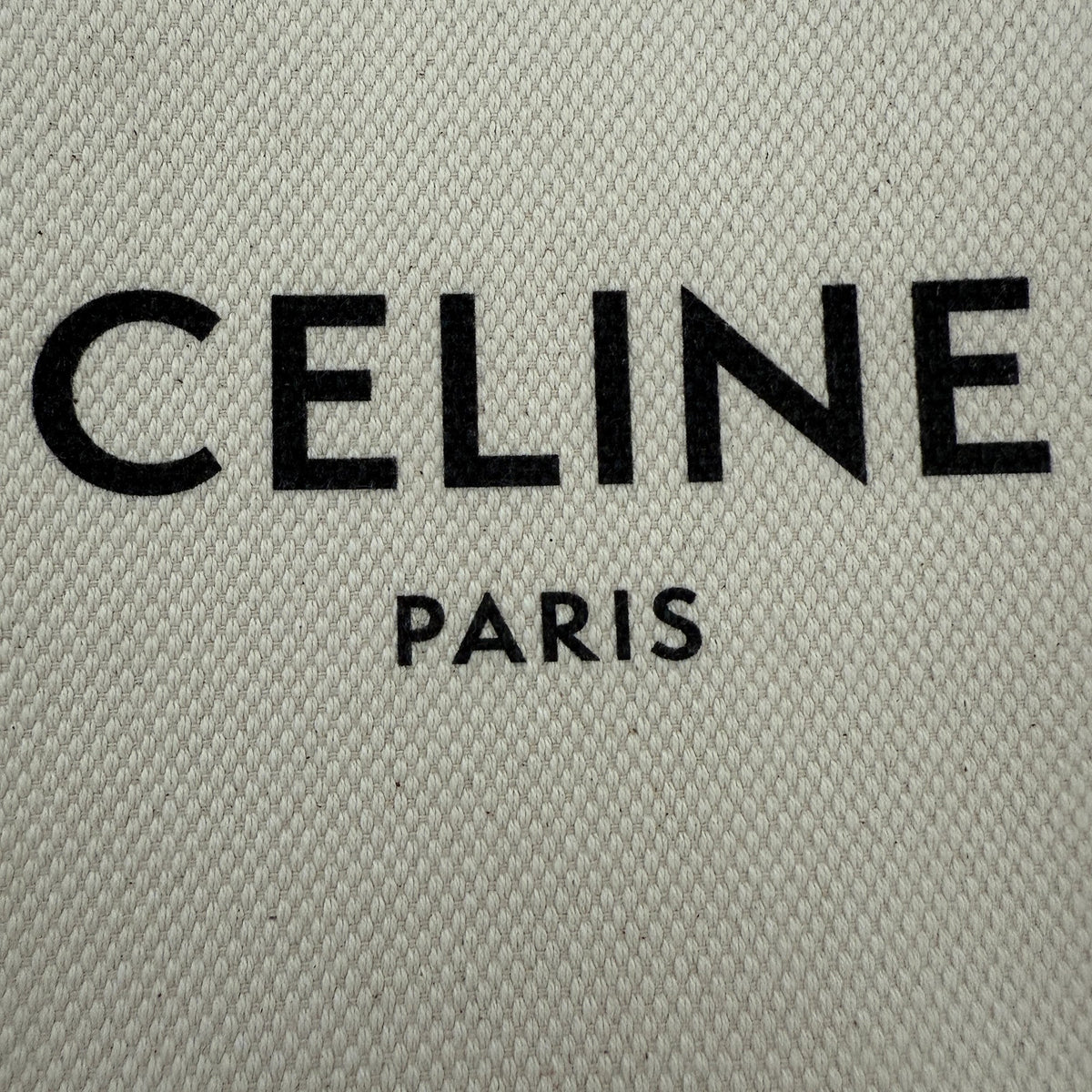 Céline Mini Vertical Cabas Handtasche aus Canvas und Leder Beige / neuwertig CELINE