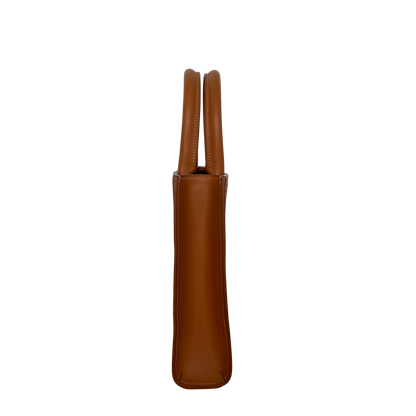Céline Mini Vertical Cabas Handtasche aus Canvas und Leder Beige / neuwertig CELINE
