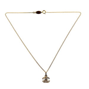 Chanel CC-halsketting goud