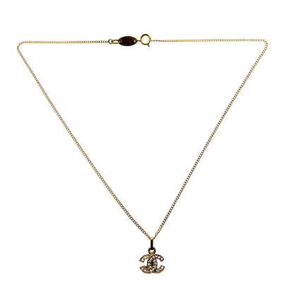 Chanel CC-halsketting goud