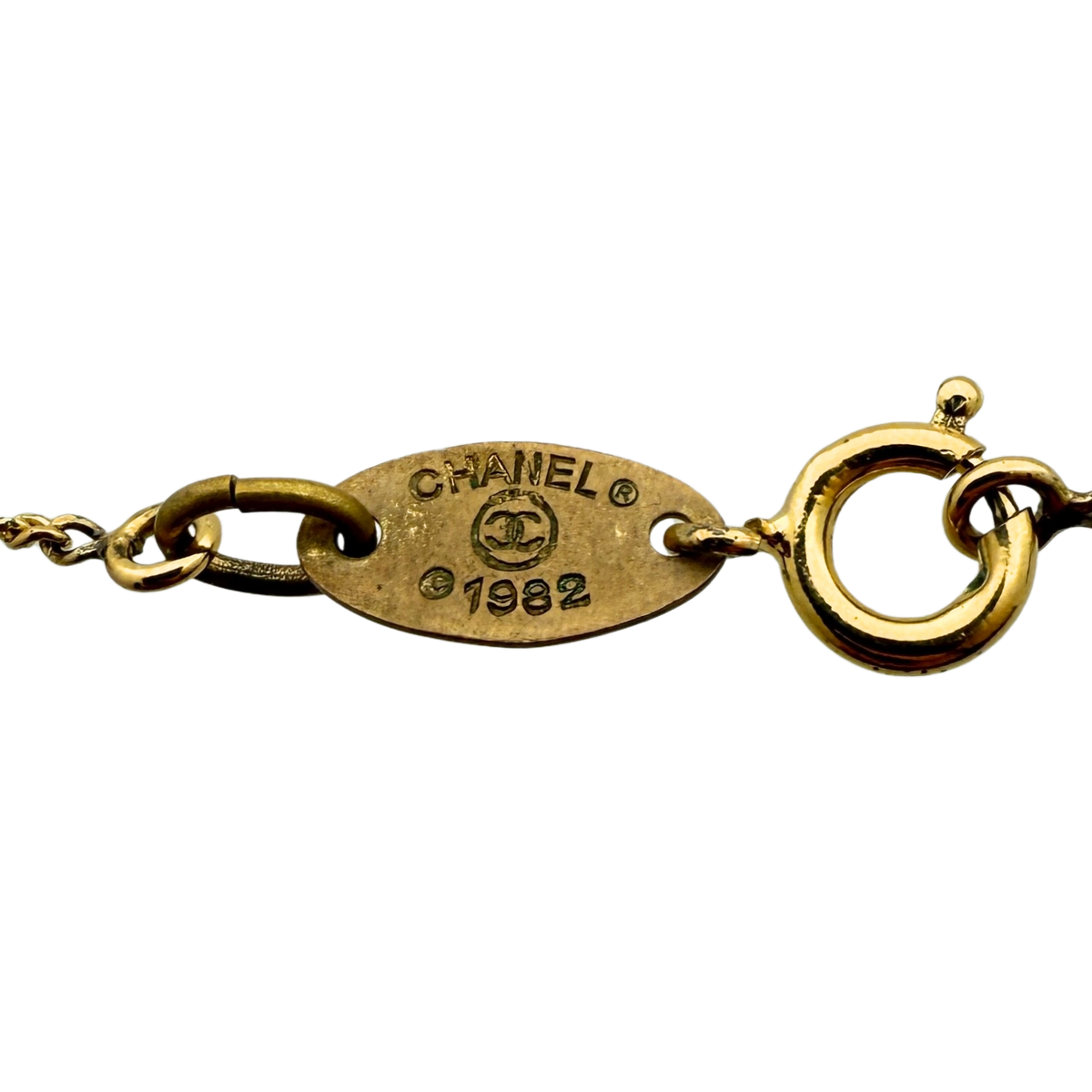 Chanel CC-halsketting goud