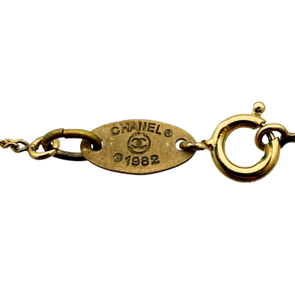 Chanel CC-halsketting goud