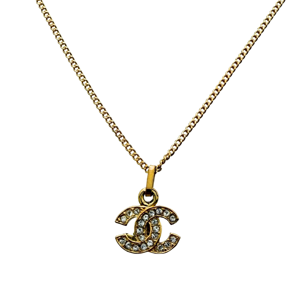 Chanel CC-halsketting goud