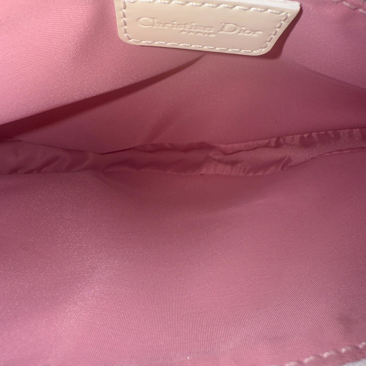 Dior Mini Monogram Satteltasche Vintage Rosa / akzeptabel Dior