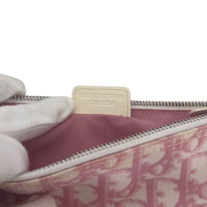 Dior Mini Monogram Satteltasche Vintage Rosa / akzeptabel Dior