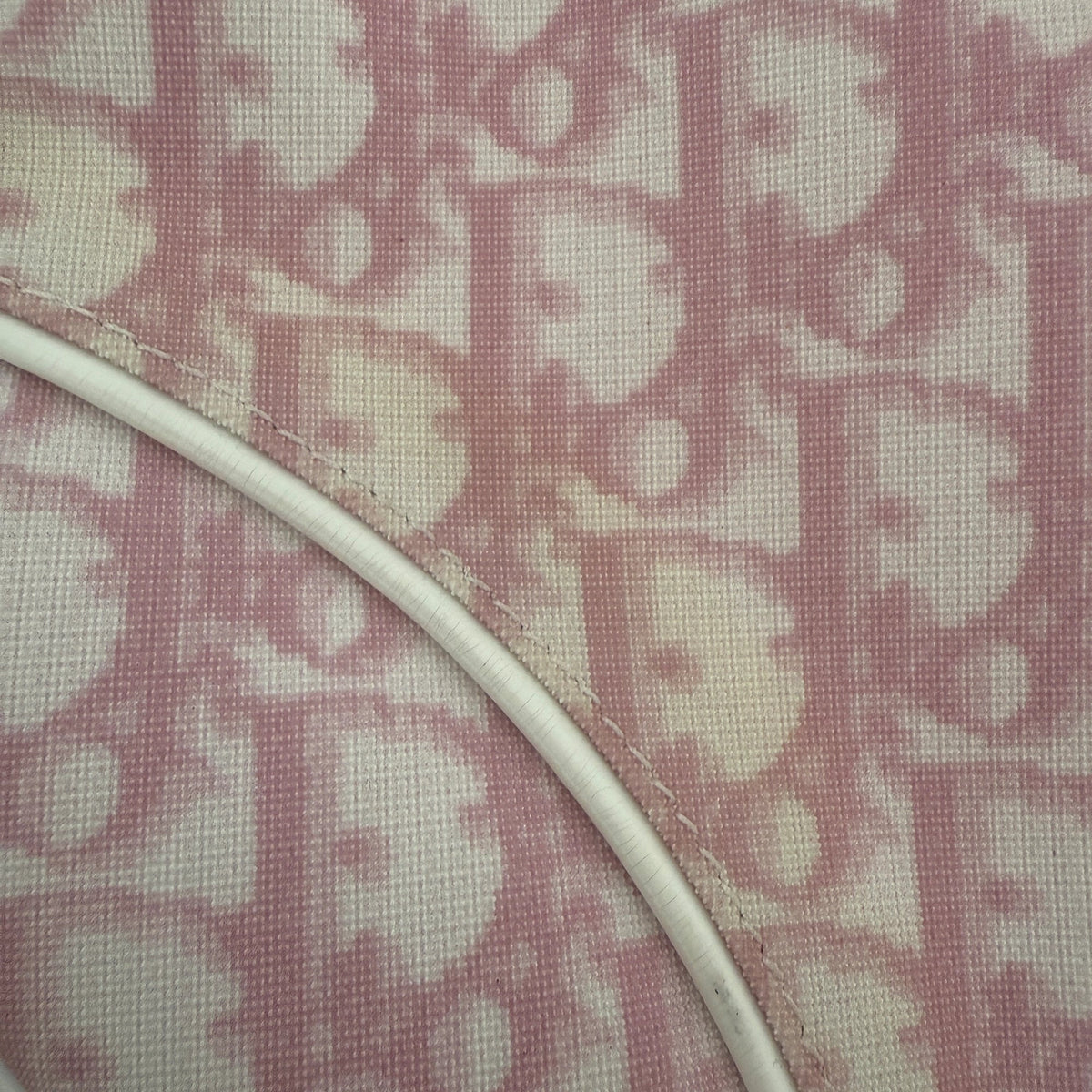 Dior Mini Monogram Satteltasche Vintage Rosa / akzeptabel Dior