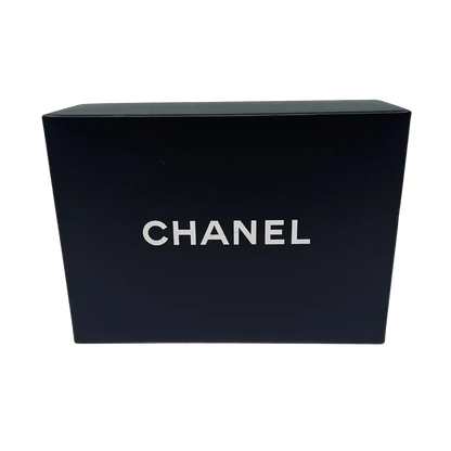 CHANEL 2.55 Double Flap 10" Chain Shoulder Bag schwarzes Lammleder / gut Chanel