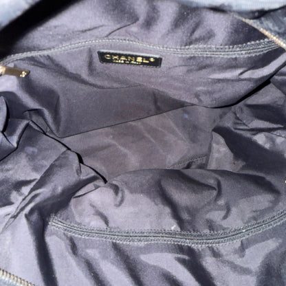 Chanel New Travel Line Tote Bag Schwarz / sehr gut Chanel