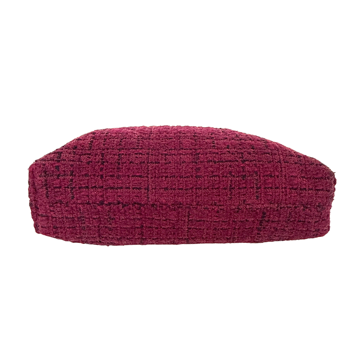 Chanel 22 mittelgroße Hobobag aus Tweed Burgunderrot goldene Hardware / neuwertig Chanel