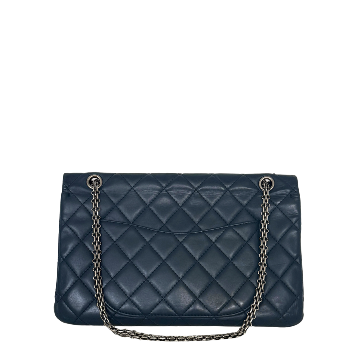 Chanel 2.55 Reissue 227 Double Flap Bag Marineblau / gut Chanel