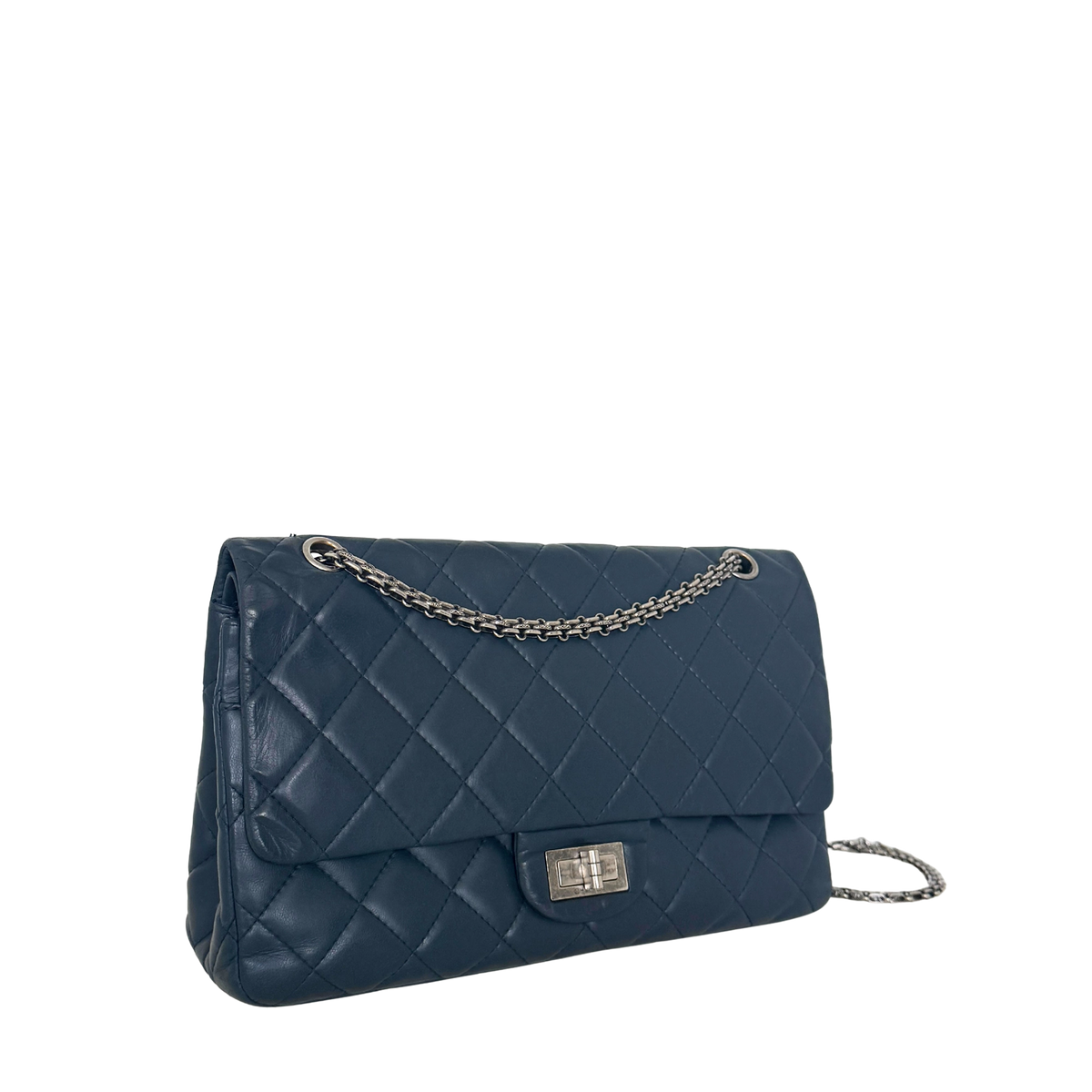 Chanel 2.55 Reissue 227 Double Flap Bag Marineblau / gut Chanel