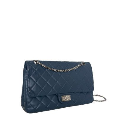 Chanel 2.55 Reissue 227 Double Flap Bag Marineblau / gut Chanel
