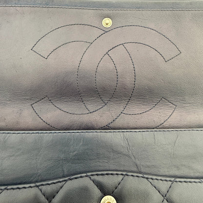 Chanel 2.55 Reissue 227 Double Flap Bag Marineblau / gut Chanel