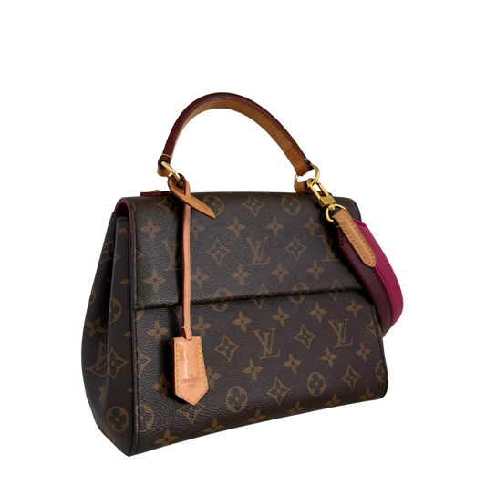 Louis Vuitton Cluny BB Monogram Fuchsia M42738 Fullset / gut Louis Vuitton