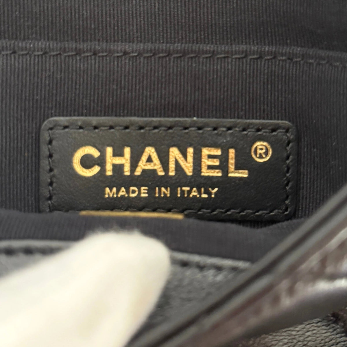 Chanel Mini Quilted Candy Chain Flap Bag Lammleder Schwarz / sehr gut Chanel