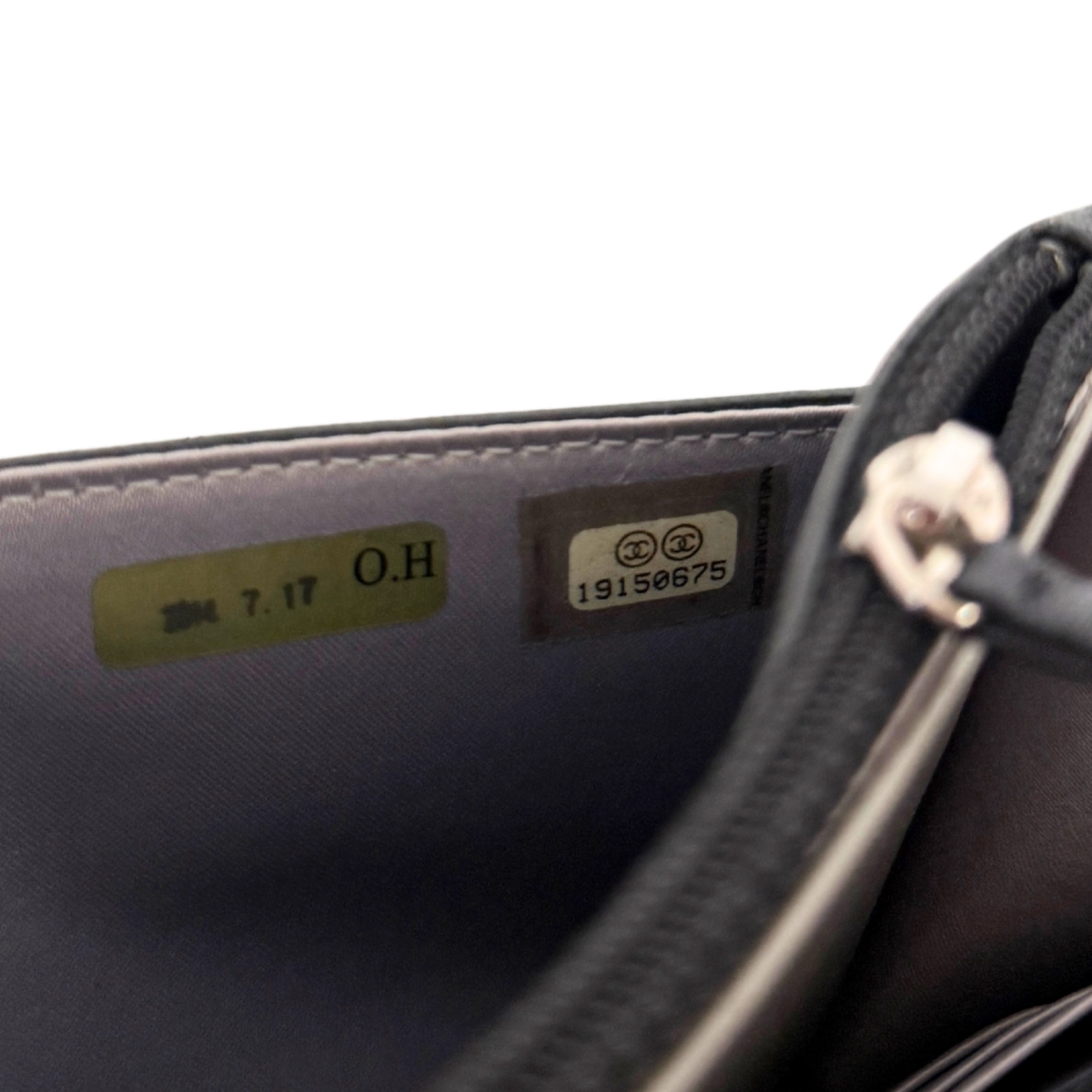 Chanel Wallet On Chain Camellia Lammleder Schwarz goldene Hardware / sehr gut Chanel