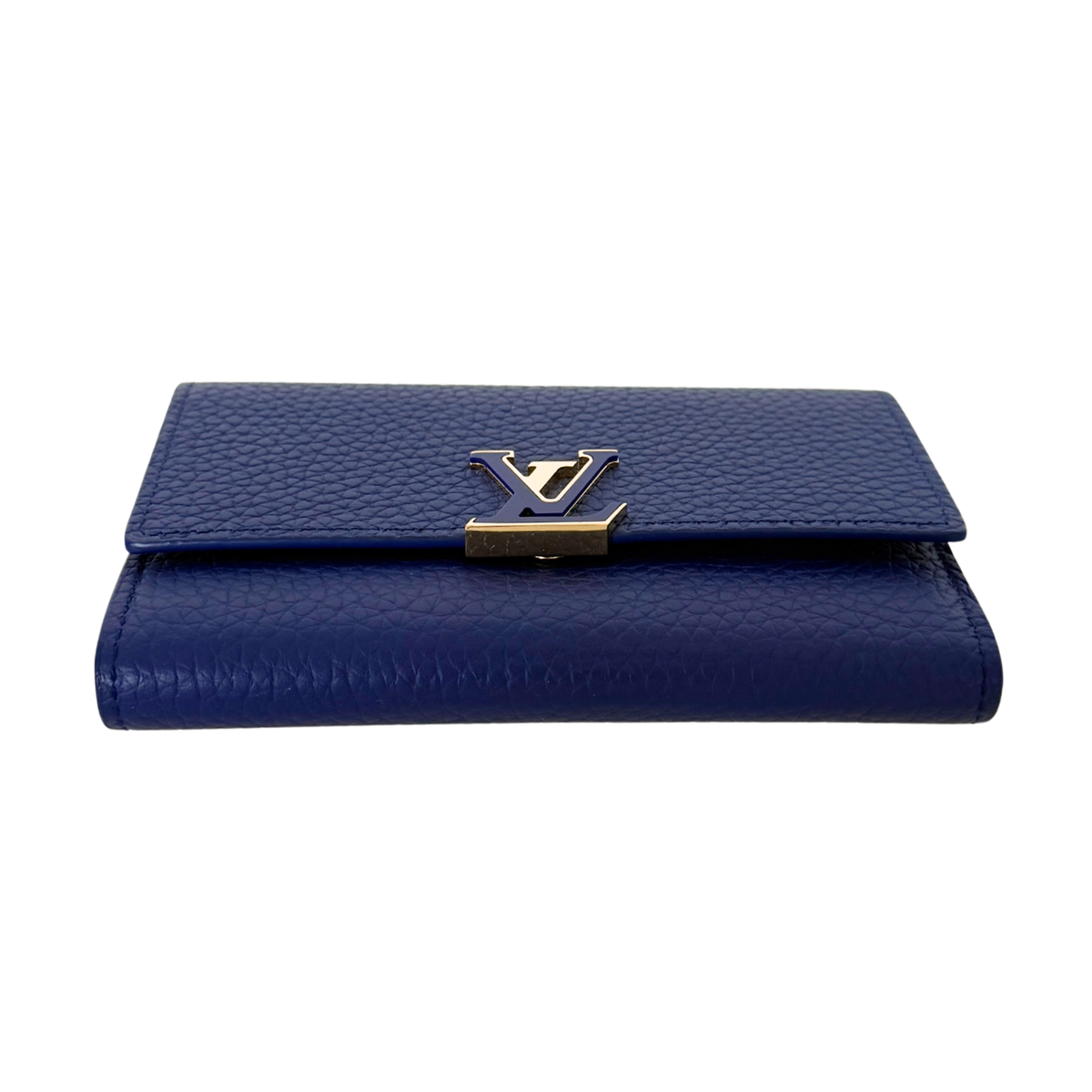 Louis Vuitton Capucines Compact Geldbörse Marineblau Fullset / neuwertig Louis Vuitton