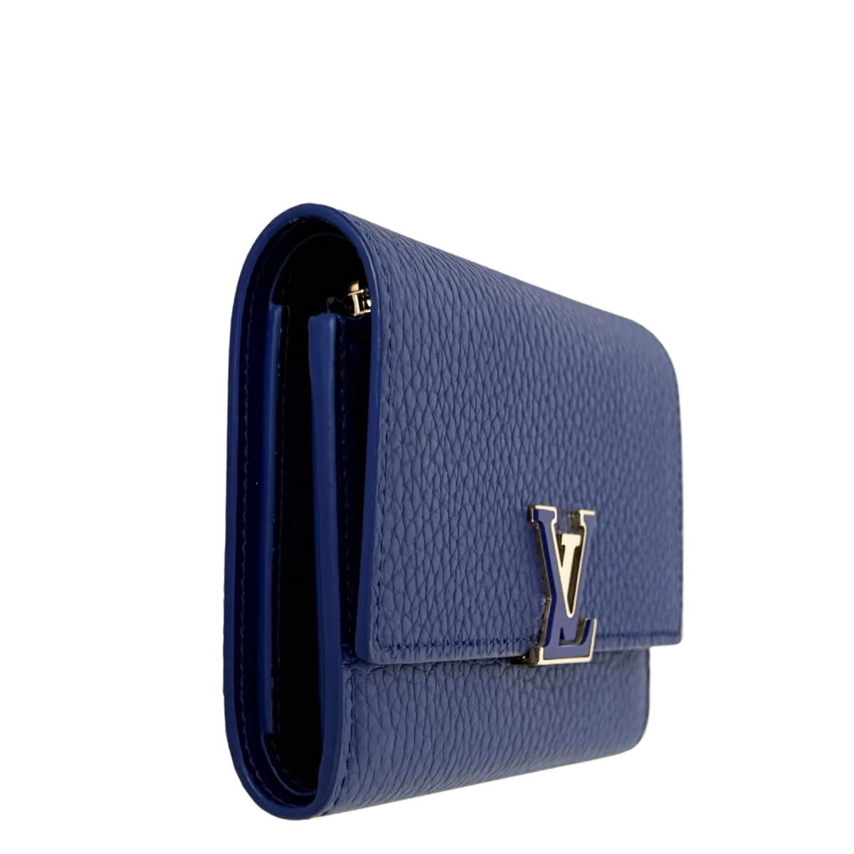 Louis Vuitton Capucines Compact Geldbörse Marineblau Fullset / neuwertig Louis Vuitton