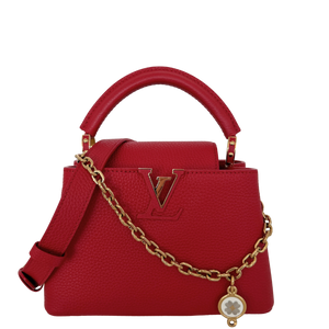 Louis Vuitton My Capucines Small Taurillon leer rood