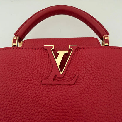 Louis Vuitton My Capucines Small Taurillon Leder rot Fullset / sehr gut Louis Vuitton