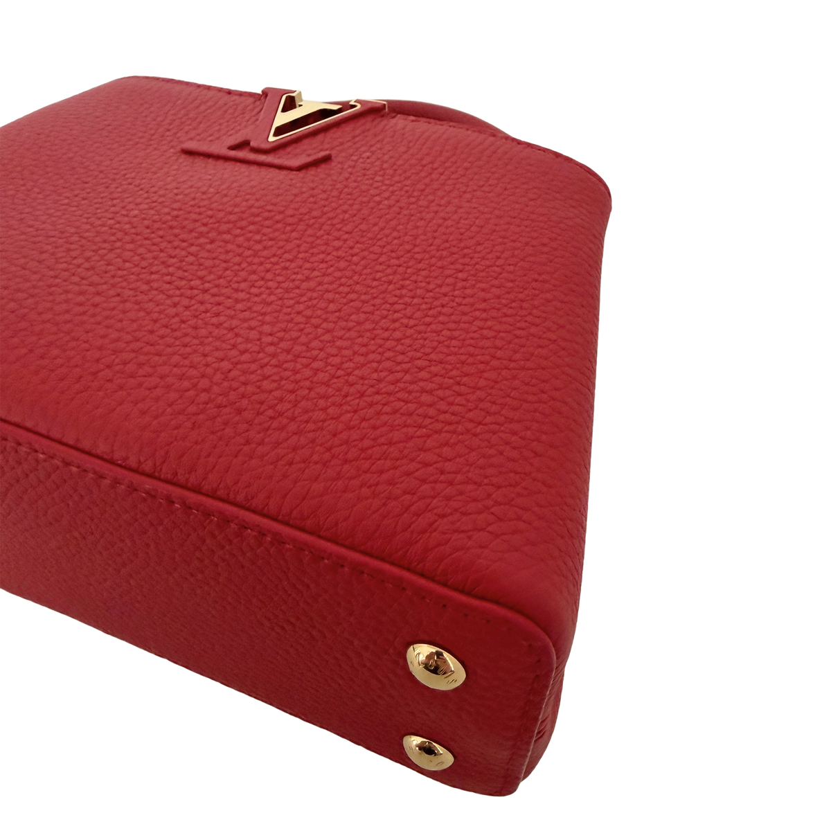 Louis Vuitton My Capucines Small Taurillon Leder rot Fullset / sehr gut Louis Vuitton