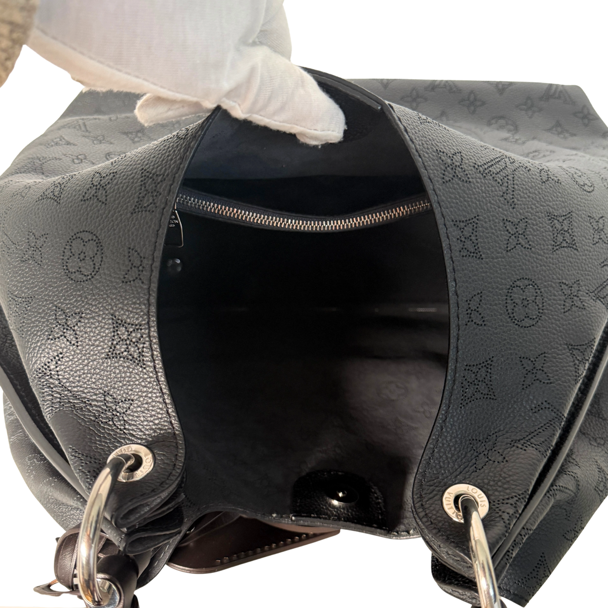 Louis Vuitton Carmel Mahina Schwarz / sehr gut Louis Vuitton