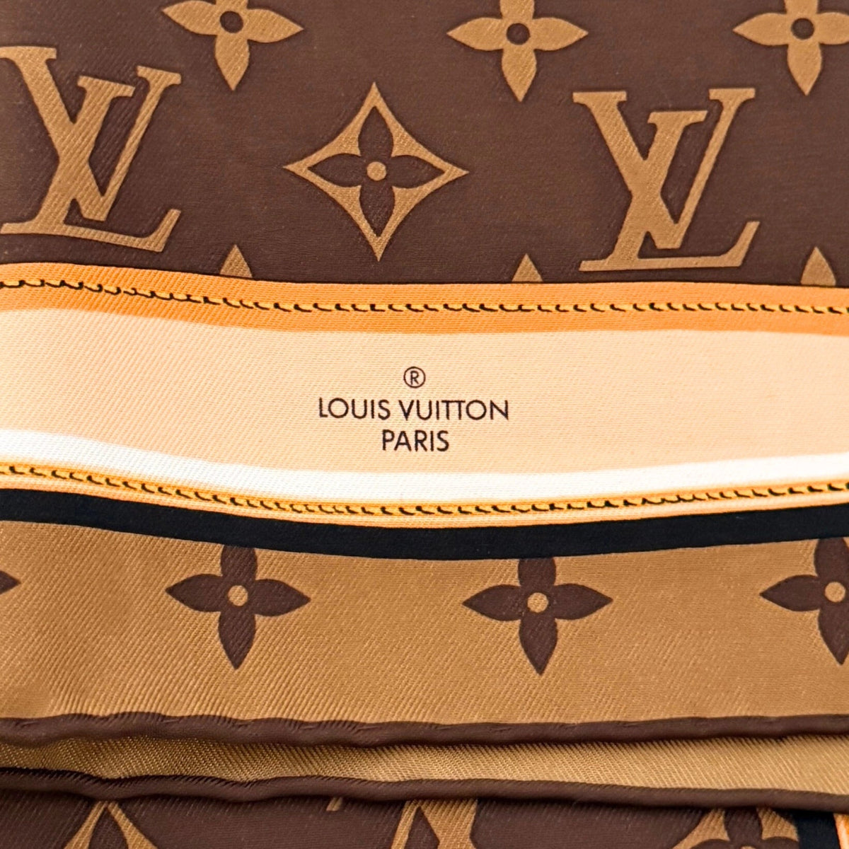 Louis Vuitton Carré Monogram Confidential Tuch Braun  / neuwertig Louis Vuitton