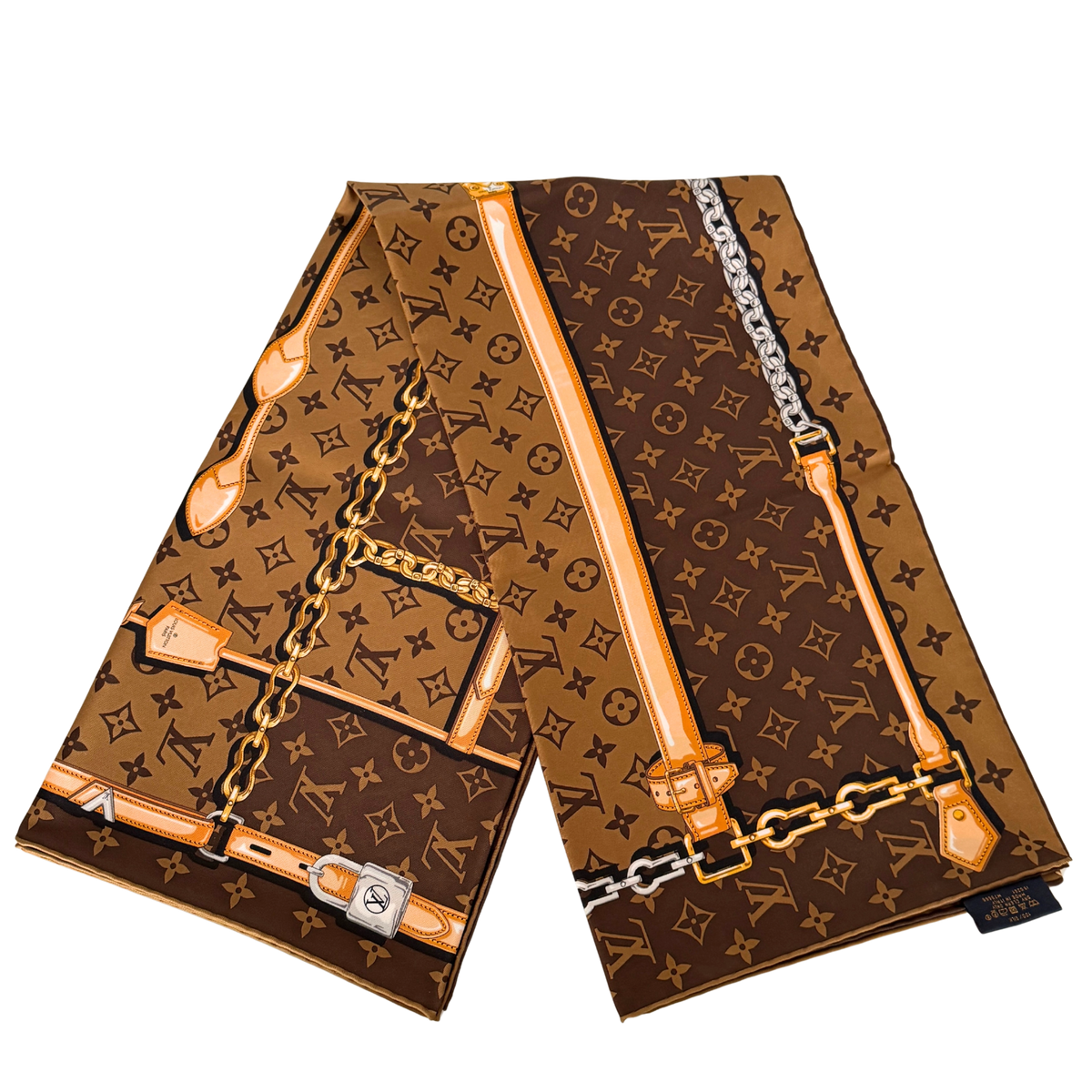 Louis Vuitton Carré Monogram Confidential Tuch Braun  / neuwertig Louis Vuitton