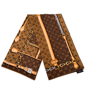 Louis Vuitton Sjaal Monogram Confidential Bruin