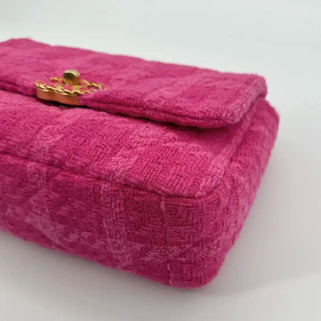 Chanel 19 Flap Bag Small Tasche Tweed Pink /  neuwertig Chanel