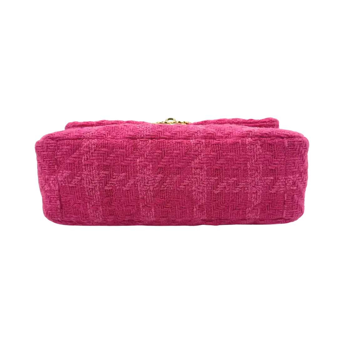 Chanel 19 Flap Bag Small Tasche Tweed Pink /  neuwertig Chanel