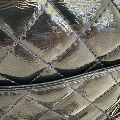 Chanel 2.55 Reissue 226 Medium Double Flap Bag Metallic Kalbsleder dunkelblau / sehr gut Chanel