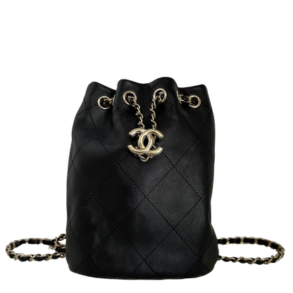 Chanel CC Rucksack Lammleder selten Fullset 2023 / ungetragen Chanel
