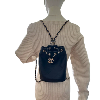 Chanel CC Rucksack Lammleder selten Fullset 2023 / ungetragen Chanel