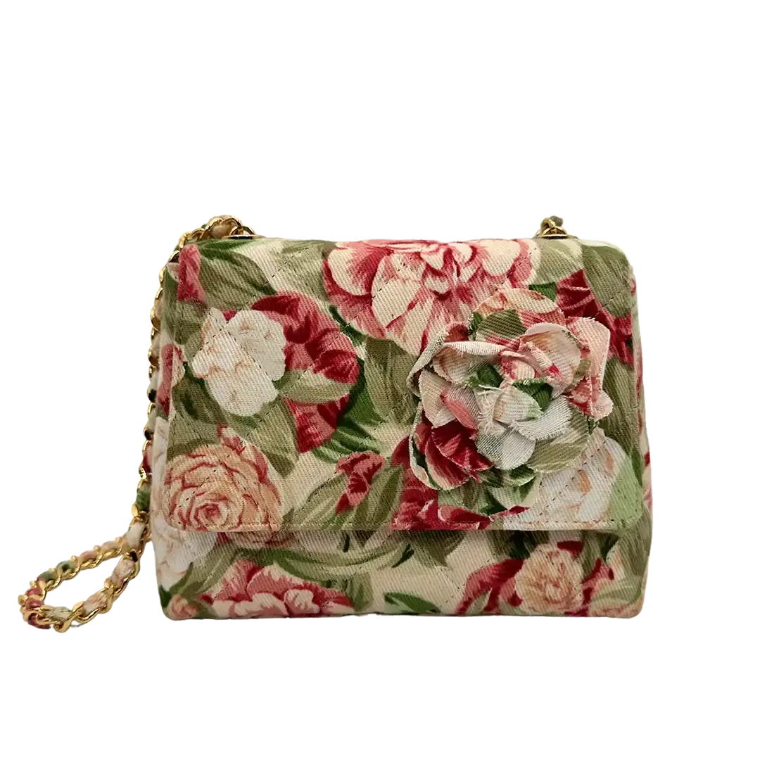 Chanel Camellia Mini Schultertasche Floral / sehr gut Chanel