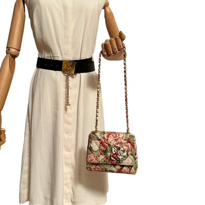 Chanel Camellia Mini Schultertasche Floral / sehr gut Chanel