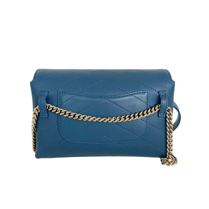 Chanel Chevron Coco Waist Bag blau / sehr gut Chanel