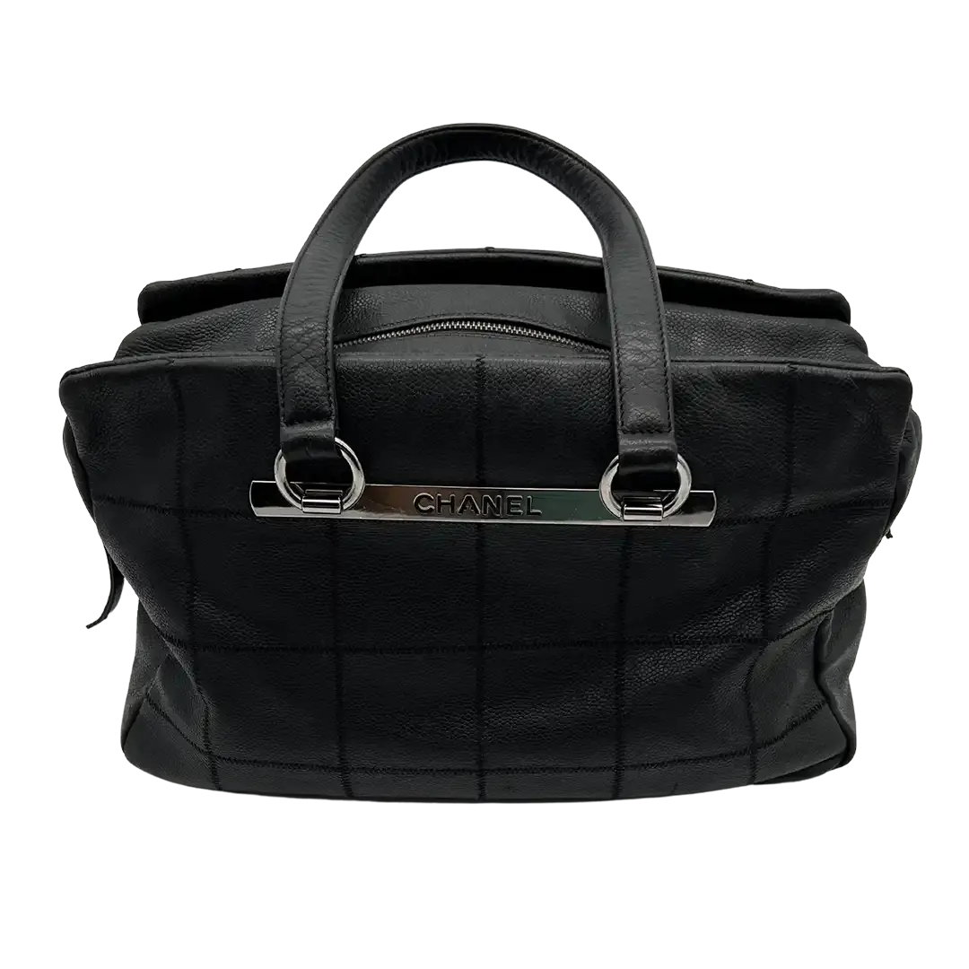 Chanel Chocolate Bar Tote Bag schwarz / gut Chanel