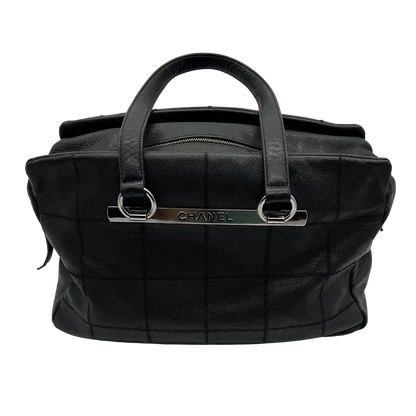 Chanel Chocolate Bar Tote Bag schwarz / gut Chanel