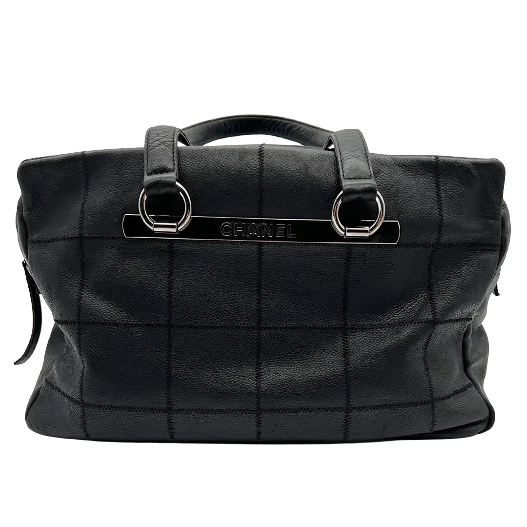 Chanel Chocolate Bar Tote Bag schwarz / gut Chanel