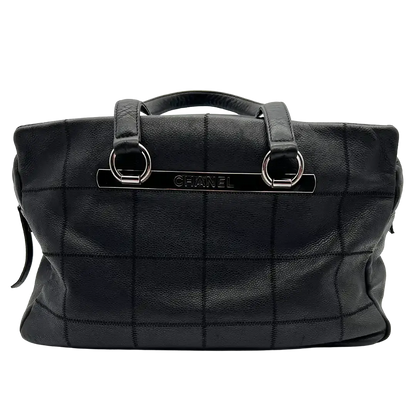 Chanel Chocolate Bar Tote Bag schwarz / gut Chanel