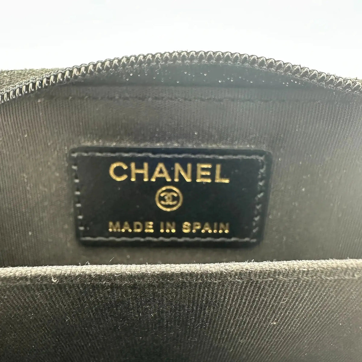 Chanel Coco Mark  kleine Geldbörse CC Leder schwarz / sehr gut Chanel