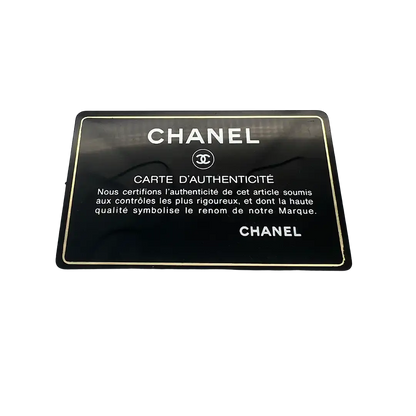 Chanel Deauville Pailetten blau  authentifizierungskarte